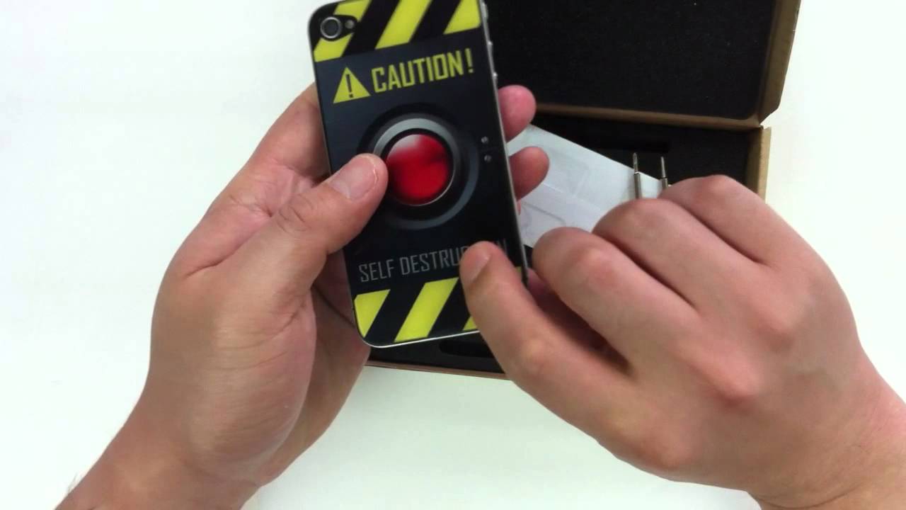 How to replace the original iPhone 4 Glass Back Panel with unYOUsual GlassPic Panel (English)