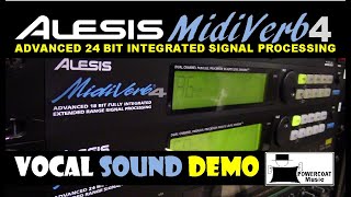 Alesis Midiverb 4 Signal Processor Vocal Sound Demo