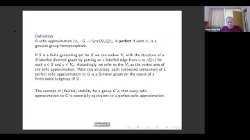 Flexible stability and nonsoficity - Peter Burton