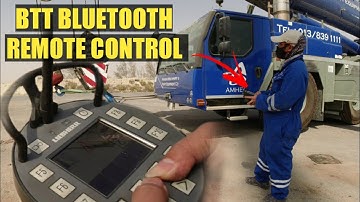 LIEBHERR | USING BTT BLUETOOTH REMOTE CONTROL FOR BOOM AND HOIST