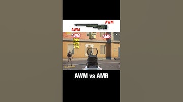 AWM vs AMR head damage 😱 #pubg #pubgtipsandtricks