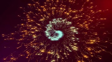 Twisted Spiral Particles Animation - Abstract Particles Background video loop