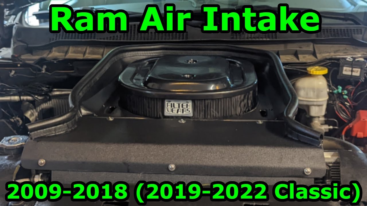 Retocar En detalle Impresión Ram Vararam Air Grabber Intake Install | Cold Air Intake | 2009-2018  (2019-2022 Classic) - YouTube