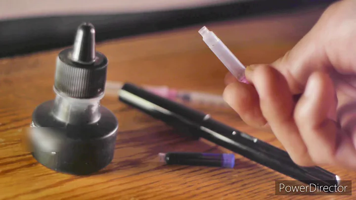 How to refill speedball fountain pen cartridge | Tutorial | Ink refill