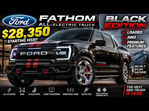 Ford’s New $28,350 Electric Truck — RWD Standard, AWD Available!