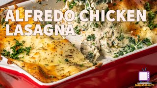 Alfredo Chicken Lasagna | Rotisserie Chicken Series!