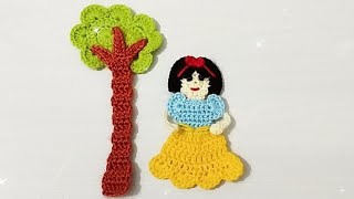 Kolay tığ işi pamuk prenses figür ( motif) yapımı ✅easy crochet bebek örgüleri süs eğitimi