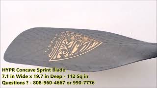 HYPR Concave Paddle Portfolio - Catch & Sprint Porfolio