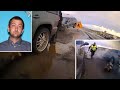 Drunk Guy Crashes Into NMSP Vehicles, Officer And 2 Civilians At High Rate Of Speed