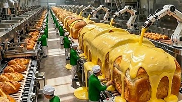 Binnen in een moderne broodfabriek: zie hoe er per uur 100.000 broden worden gemaakt (volledig pr...