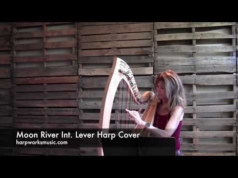 Moon River - lever harp cover - Michelle Whitson Stone