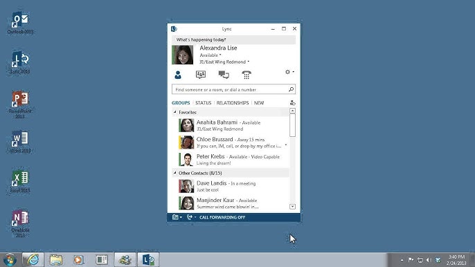 Lync 2013 View Your Conversation History Youtube