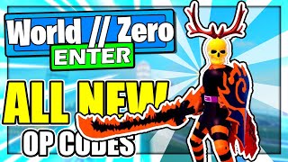 (2021) ALL *NEW* SECRET OP CODES! World Zero Roblox