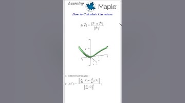 How to Calculate the Curvature Constant in #Maple #LearningMaple #calculus