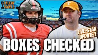 Boxes Checked ✅| Another 5-Star for Tennessee?! | Tennessee Vols Football