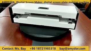 Amydor AMD550A silk screen plate making maker digital screen plate printing machine for t shirts