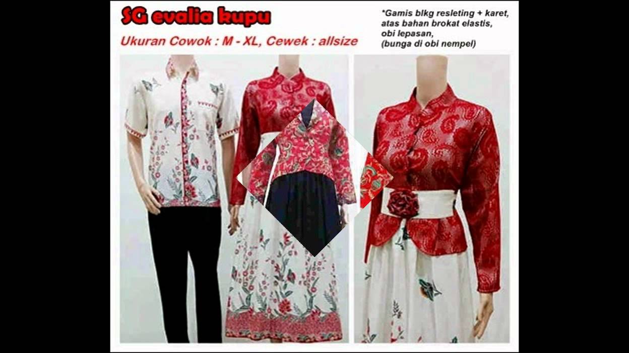 Grosir Baju  Batik Couple  Model  Gamis Terbaru 2019 batik 