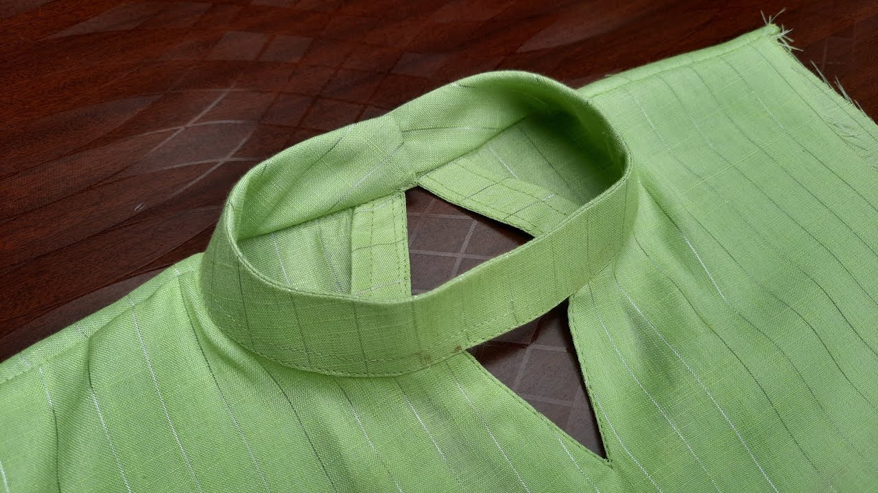 LATEST Kurti Neck Design Pattern in Angrakha Style | Kurti collar neck  design cutting and stitching - YouTube