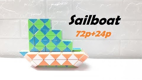 COMBINATION OF 2 SNAKE CUBE (72p+24p) - Sailboat