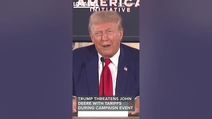 Trump threatens John Deere with tariffs during campaign event in Pennsylvania #shorts