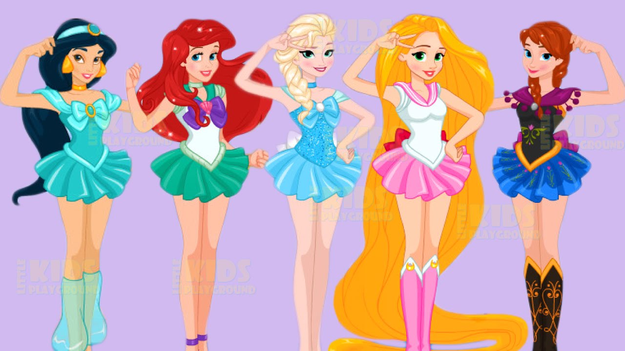 Conciliator character Skeptical Disney Princess Elsa Anna Rapunzel Ariel and Jasmine Cosplay Challenge  Dress Up Game - YouTube