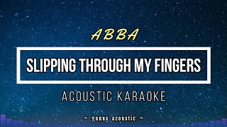 Slipping Through My Fingers Karaoke Acoustic - ABBA HQ