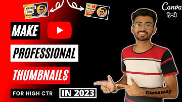 How to Make Thumbnails for YouTube Videos in Canva (2023)🔥 | YouTube Thumbnail Kaise Banaye PC✅