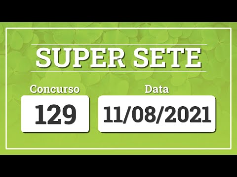 Resultado do sorteio da Super Sete 129