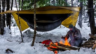 Download Lagu Winter Bushcraft Camping In Freezing Cold Temperatures  MP3