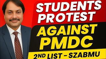 Students protest against PMDC/ latest news MDCAT/ validity/ equivalence formula/ relative marking/