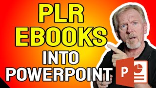 How To Turn A PLR Ebook Into A PowerPoint Slide (To Sell Online) #PLREbook