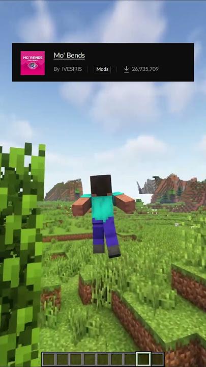 EPIC Minecraft Mo' Bends Mod #shorts!