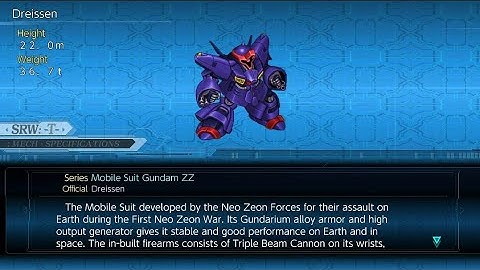 Enemy Dreissen Attack/s (Mobile Suit Gundam ZZ), Super Robot Wars T.