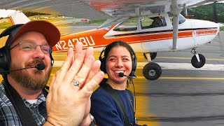 I LOLed at Her Landings | Real Student Pilot Flight Lesson