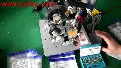 Máy in date bán tự động, máy đóng date lên tem nhãn, máy in date trên nhãn decal,0978106359
