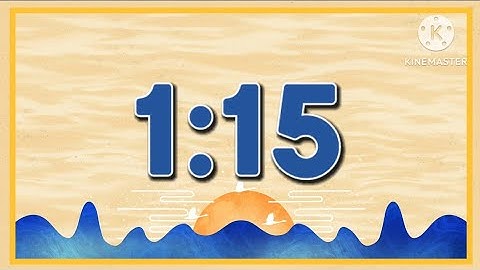 1 Minute 15 Seconds Countdown Timer With Soundeffect
