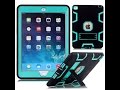 Black Heavy Duty High Impact Shockproof Silicone Rubber Hard Case Cover + Kickstand For iPad mini