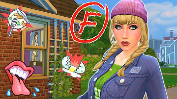 Trying to be the worst teen sim possible! // Sims 4 bad teenager challenge