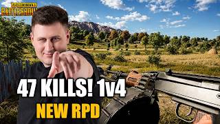 Bestoloch's INSANE 47-Kill Solo vs Squads RAMPAGE with the NEW RPD | PUBG