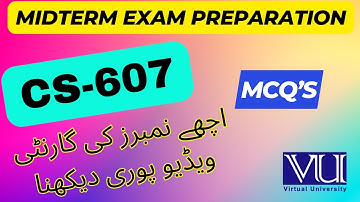 CS607 MIDTERM MCQ