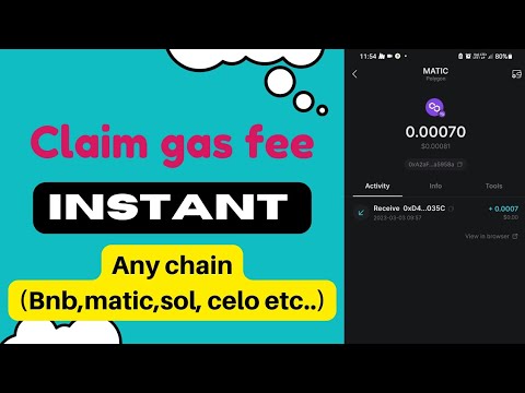 Claim free gas fee for any blockchain (bnb, sol, polygon, celo etc.) from stakely.