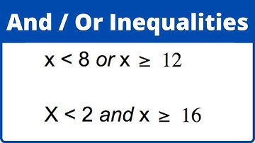 Inequalities on a Number Line | Working with AND,OR |