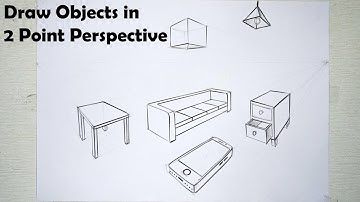 Draw objects in 2 point perspective | Step by Step