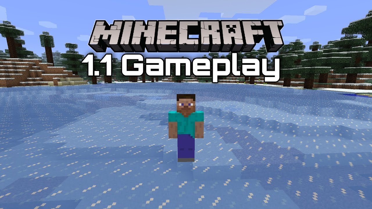 เกม มา ย ครา ฟ 1.1  2022 Update  Minecraft 1.1 Gameplay (no commentary)