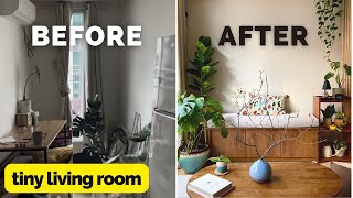 RENTAL Living Room MAKEOVER of my Small Seoul Apartment | Japandi Decorating Ideas, Tiny Living