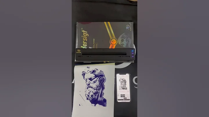 Audersigt® P19 printer and Audersigt® HD GOLD label transfer paper. #tattoolife #tattoo #tatuagem