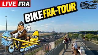 🔴LIVE Bike Tour um den Frankfurter Airport Spotterpoints - NW-Bahn - Terminals