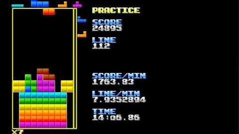 Tetris Pattern - Rainbow Stack (v2)