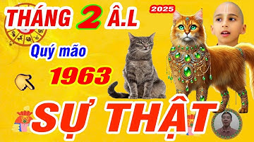 🔴 Đúng tháng 2 âm lịch 2025. Quý mão 1963 Thần Tài Báo Mộng trúng số bất ngờ Cực Giàu Có