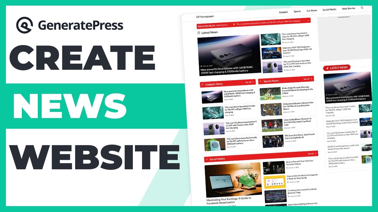 How to Make a News Website on WordPress Using GeneratePress Theme - YouTube